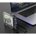 ORICO 2159U3-CR 2.5 inch Transparent USB3.0 Hard Drive Enclosure with Stand